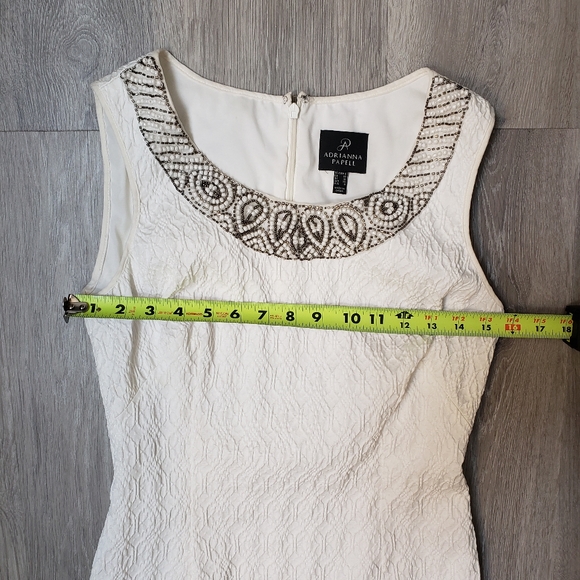 Adrianna Papell Textured Embroidered Dress - Picture 7 of 8